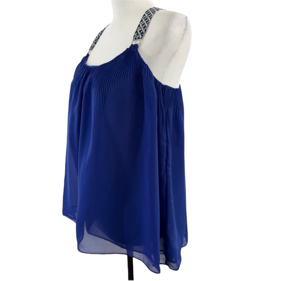 White House Black Market Blue Strappy Top Size XS - Picture 4 of 7